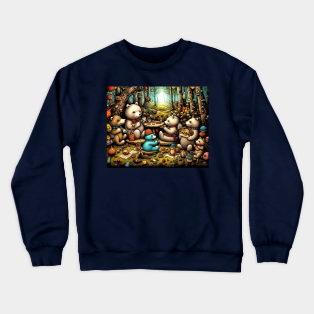 Teddy bear's picnic Crewneck Sweatshirt by Tarrby